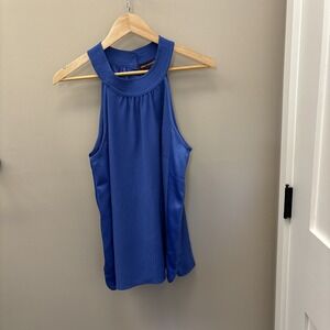 Johnston & Murphy NWT Women royal Blue Sleeveless Blouse M